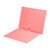 Pink end tab pocket folder with full inside pocket, letter size, 11pt stock