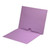 Lavender end tab pocket folder with full inside pocket, letter size, 11pt stock