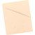 Manila slash jacket file folder with angled front pocket and die-cut business card slot, shown at a slight angle.