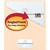 Manila slash jacket file folder holding a document, with callout showing angled front for easy viewing and die-cut business card slot.