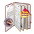 Smead SafeSHIELD Pressboard Classification Folders, 3 Dividers, Legal Size, Red, 10/Box