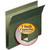 Green Smead box-bottom hanging file folder with 1 inch capacity callout showing expanded bottom design