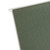 Close-up of Smead green hanging file folder material and hanging rod