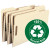 Smead 100% Recycled Folders, Legal Size, 1/3-Cut Reinforced Tab, 2 Fasteners, Manila, 50/Box