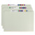 Smead Pressboard File Folder with 2 SafeSHIELD Fasteners, Straight-Cut Tab, 2" Expansion, Legal Size, Gray/Green, 25/Box