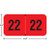 Smead Year Labels - ETYJ Series, 2022, Red, 3/4" x 1-1/2", 500/Roll