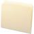 Single manila straight-cut full-width tab file folder, front view
