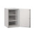 FireShield Edge Flex configuration fire-rated storage cabinet in white finish showing three adjustable shelves with the door open.