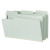 Smead SuperTab Pressboard Fastener Folders with SafeSHIELD Fasteners, 2 Fasteners, 1/3-Cut Tab, Legal, Gray/Green, 25/Box