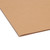 Flat view of natural sand Smead letter size file folder showing smooth paper stock