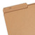 Close-up of natural sand Smead reversible file folder tab printed with NAME and NO labels