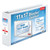 White Cardinal ClearVue 11 x 17 Slant-D ring binder, 3 inch capacity, front view on white background
