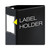 Cardinal Premier black binder with clear spine label holder for easy identification