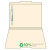 File Folders, Letter Size, Reinforced 1/3-Cut Tab [Center], 1 Fastener, Manila, 50/Box