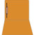 Orange letter size straight-cut file folder with reinforced tab and 1 bonded fastener in position 1