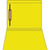 Yellow letter size straight-cut file folder with reinforced tab and 1 bonded fastener in position 1
