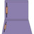 Purple Straight-Cut File Folders, Letter Size, Reinforced Tab, 2 Fasteners (Positions 1 & 3), 50/Box