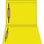 Yellow Straight-Cut File Folders, Letter Size, Reinforced Tab, 2 Fasteners (Positions 1 & 3), 50/Box