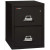 Black FireKing 2-Drawer Letter Size File Cabinet, 25 Inches Deep, 1-Hour Fireproof Protection with Lock and Closed Drawer (2-1825-CBL)