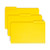 Smead 17943 yellow top tab file folders, legal size, 1/3-cut assorted tabs, box of 100