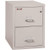 FireKing Classic 2-Drawer Letter Size File Cabinet, 31" Deep, 1-Hour Fireproof, Platinum