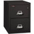 FireKing Classic 2-Drawer Letter Size File Cabinet, 31" Deep, 1-Hour Fireproof, Black
