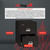 FireKing 2-1831-C 1-hour fire-rated 2 drawer letter size fireproof file cabinet with open drawer and dimensions shown