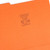 Smead Orange File Folders, 1/3-Cut Top Tab (Double Ply), Letter Size, 100/Box (12534)