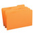 Smead 17534 orange legal size file folders with reinforced 1/3-cut top tabs, 100 per box