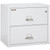 FireKing Lateral File Cabinet, 1-Hour Fire Resistant, 2-Drawer, Letter/Legal, 31" Wide, Arctic White