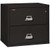 FireKing Lateral File Cabinet, 1-Hour Fire Resistant, 2-Drawer, Letter/Legal, 31" Wide, Black