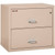 FireKing Lateral File Cabinet, 1-Hour Fire Resistant, 2-Drawer, Letter/Legal, 31" Wide, Champagne