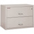 FireKing Lateral File Cabinet, 1-Hour Fire Resistant, 2-Drawer, Letter/Legal, 38" Wide, Platinum