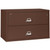 FireKing Lateral File Cabinet, 1-Hour Fire Rated, 2-Drawer, 44" Wide, Brown