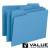 File Folders, Letter Size, Blue, 1/3-Cut Tab, 100/Box (21122)