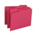 File Folders, Letter Size, Red, 1/3-Cut Tab, 100/Box (21124)
