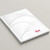 Angled view of Keller Williams White Nautilus lay-flat hardcover presentation cover with soft-touch matte finish