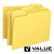 File Folder, 1/3-Cut Tab, Letter Size, Yellow, 100/Bx (21125)