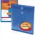 Smead blue poly envelope with string and button closure showing 1-1/4 inch expansion capacity for letter size papers