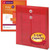 Smead red poly expanding envelope with string tie closure showing 1-1/4 inch expansion capacity, letter size document storage