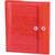 Smead 89527 red poly envelope with side loading design and string tie closure for letter size documents