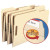 File Folders, Legal Size, Reinforced 1/3-Cut Tab, 2 Fasteners, Manila, 50/Box