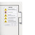 Close-up warning label on Phoenix Battery Commander BSS6100 for lithium-ion battery storage and charging