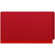 Deep red end tab pressboard fastener folder closed front view legal size heavy duty file folder