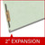 Pale green end tab pressboard fastener folder open view showing no divider and dual fasteners