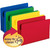 Smead legal size poly file pockets in assorted colors with easy-to-clean surface callout graphic.