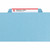 Blue top tab file folder with filing label