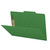 Pressboard Classification Folders, Legal Size, 2" Expansion, 2 Fasteners, Moss Green, 25/Box