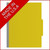 Closed green letter size top tab classification folder with 3-inch gray Tyvek expansion and Made in the U.S.A. banner.