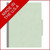 Closed pale green letter size top tab classification folder with 3-inch gray Tyvek expansion and Made in the U.S.A. banner.